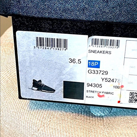 Chanel Black Stretch Fabric and Satin Sneakers - Picture 6 of 10